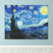 Die Sternennacht von Vincent Van Gogh Leinwanddruck (Insitu (Holzboden))