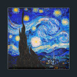 Die Sternennacht von Vincent Van Gogh Magnet<br><div class="desc">Vincent Van Gogh The Starry Night. Das ist ein altes Meisterwerk des holländischen Meisters Vincent Van Gogh. Dieses schöne Landschaftsbild hat eine schöne,  lebendige,  gesättigte Farbe. Vincent Van Gogh war ein niederländischer Postimpressionist. Dieses Bild ist öffentlich</div>