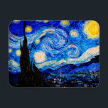 Die Sternennacht von Vincent Van Gogh Magnet<br><div class="desc">Vincent Van Gogh The Starry Night. Das ist ein altes Meisterwerk des holländischen Meisters Vincent Van Gogh. Dieses schöne Landschaftsbild hat eine schöne,  lebendige,  gesättigte Farbe. Vincent Van Gogh war ein niederländischer Postimpressionist. Dieses Bild ist öffentlich</div>