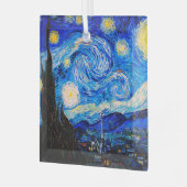Die Sternennacht von Vincent Van Gogh Ornament Aus Glas (Vorderseite links)