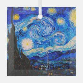 Die Sternennacht von Vincent Van Gogh Ornament Aus Glas