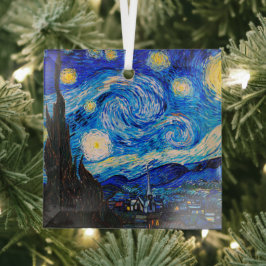 Die Sternennacht von Vincent Van Gogh Ornament Aus Glas