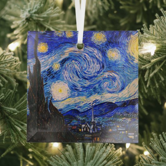 Die Sternennacht von Vincent Van Gogh Ornament Aus Glas (Insitu)