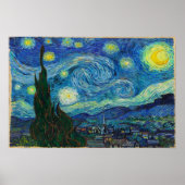 Die Sternennacht von Vincent van Gogh Poster (Vorne)