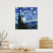 Die Sternennacht von Vincent Van Gogh Poster (Küche)