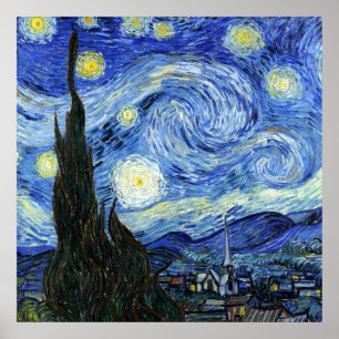 Die Sternennacht von Vincent Van Gogh Poster