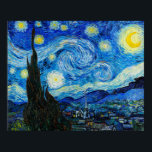 Die Sternennacht von Vincent Van Gogh Poster<br><div class="desc">Die Sternennacht von Vincent Van Gogh</div>