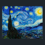 Die Sternennacht von Vincent Van Gogh Poster<br><div class="desc">Die Sternennacht von Vincent Van Gogh</div>