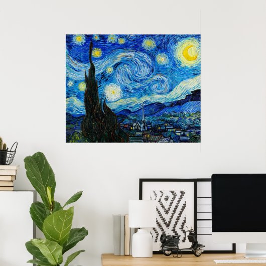 Die Sternennacht von Vincent Van Gogh Poster (Heimbüro)