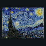 Die Sternennacht von Vincent Van Gogh Poster<br><div class="desc">Vincent Van Gogh - eine Feier der Meister der Kunst</div>