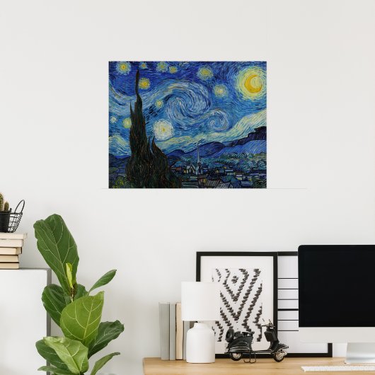 Die Sternennacht von Vincent van Gogh Poster (Heimbüro)