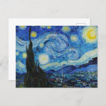 Die Sternennacht von Vincent Van Gogh Postkarte<br><div class="desc">Die Starry Night von Vincent Van Gogh PostcardThe Starry Night (1889) von Vincent Van Gogh</div>