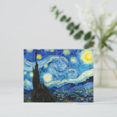 Die Sternennacht von Vincent Van Gogh Postkarte (Stehend Vorderseite)