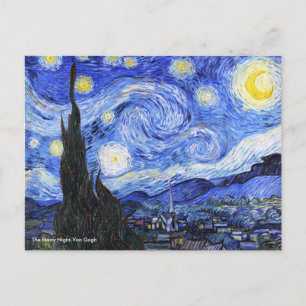 Die Sternennacht von Vincent Van Gogh Postkarte