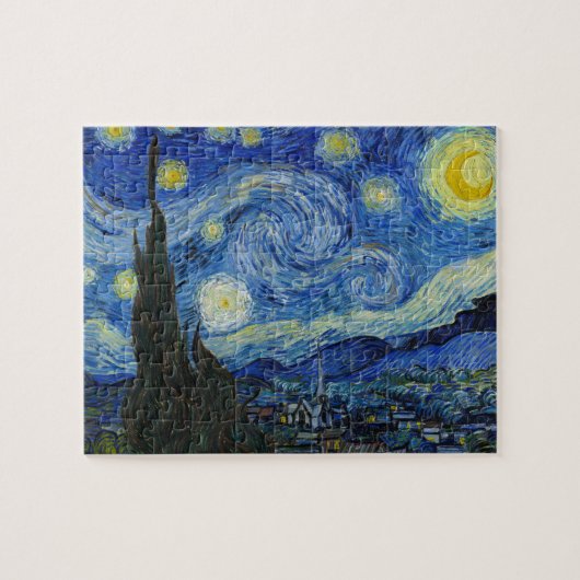 Die Sternennacht von Vincent van Gogh Puzzle (Horizontal)