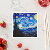 Die Sternennacht von Vincent Van Gogh Serviette (Beispiel)