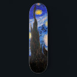 Die Sternennacht von Vincent Van Gogh Skateboard<br><div class="desc">Vincent Van Gogh The Starry Night. Das ist ein altes Meisterwerk des holländischen Meisters Vincent Van Gogh. Dieses schöne Landschaftsbild hat eine schöne, lebendige, gesättigte Farbe. Vincent Van Gogh war ein niederländischer Postimpressionist. Dieses Bild ist öffentlich</div>