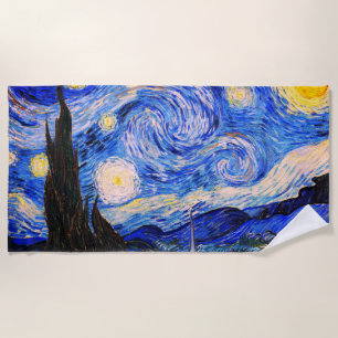 Die Sternennacht von Vincent Van Gogh Strandtuch