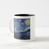 Die Sternennacht von Vincent van Gogh Zweifarbige Tasse (Vorderseite Links)