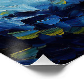 Die Sternennacht - Welsh Corgi Dog 003 - Qian wan Poster (Ecke)