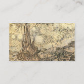 Die Sternennacht Zeichnend von Vincent van Gogh Visitenkarte (Rückseite)