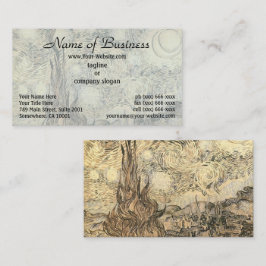 Die Sternennacht Zeichnend von Vincent van Gogh Visitenkarte