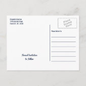 Die Sternennachtshochzeit speichert das Datum Ankündigungspostkarte (Rückseite)