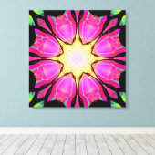 Die sternförmige Leinwand drucken (Insitu (Holzboden))