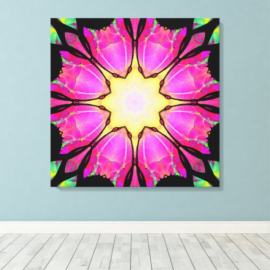 Die sternförmige Leinwand drucken (Insitu (Holzboden))