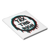 Die Steuer auf das Reiche Notizblock (angewinkelt)