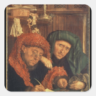 Die Steuereinzieher, 1550 Quadratischer Aufkleber