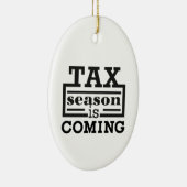 Die Steuersaison kommt Keramik Ornament (Rechts)