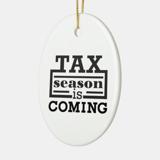 Die Steuersaison kommt Keramik Ornament (Links)