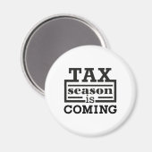 Die Steuersaison kommt Magnet (Vorderseite/Rückseite)