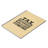 Die Steuersaison kommt Notizblock (Linke Seite)