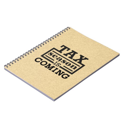 Die Steuersaison kommt Notizblock (Linke Seite)