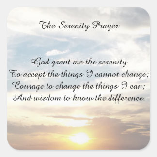 die Stickereien für das Gebetsfest Quadratischer Aufkleber