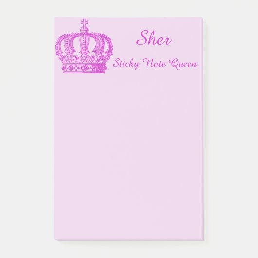 Die Sticky Note Queen Post-It-Notes Post-it Klebezettel (Vorderseite)