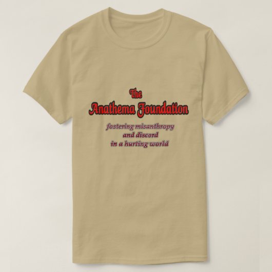 die Stiftung Anathema T-Shirt (Design vorne)