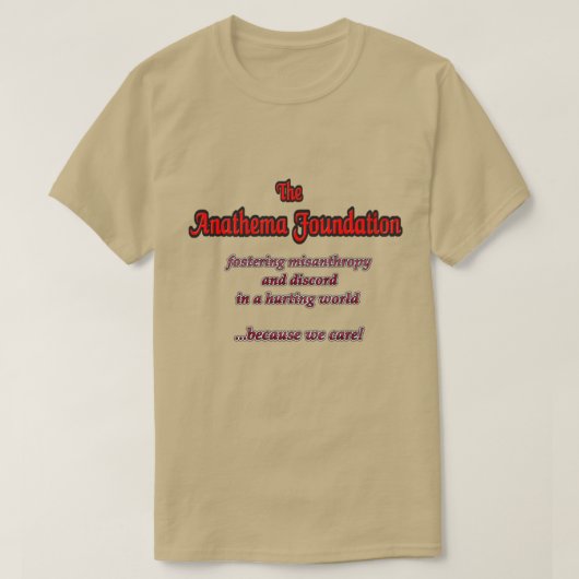 die Stiftung Anathema T-Shirt (Design vorne)