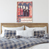 Die Stiftung eines Klosters Leinwanddruck (Insitu (Schlafzimmer))