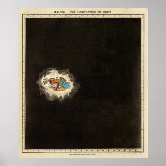 Die Stiftung Rom 753 v. Chr. Poster (Vorne)