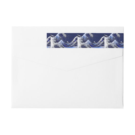 Die Stile der Chromfaser der Great Hokusai Wave (Rückseite)