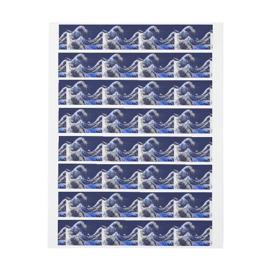 Die Stile der Chromfaser der Great Hokusai Wave (Bogen)