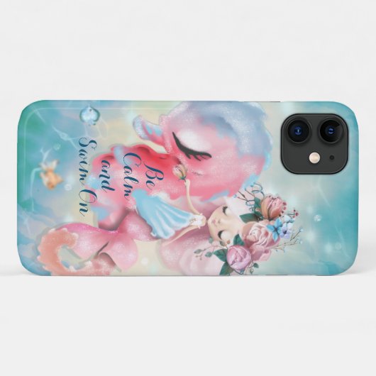 Die Stille der Meerjungfrau Behalte Ruhe und schwi Case-Mate iPhone Hülle (Rückseite (Horizontal))