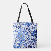 Die Stille der Natur: Tasche mit floraler Eleganz (Rückseite)