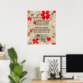 Die Stille des Weihnachtsmorgens Poster (Heimbüro)