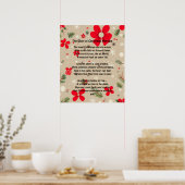 Die Stille des Weihnachtsmorgens Poster (Küche)