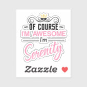 Die Stille, ich bin Phantastisch Aufkleber (Blatt)