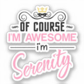 Die Stille, ich bin Phantastisch Aufkleber (Vorderseite)